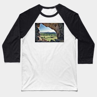 Through the keyhole @ Devil's Backbone. Baseball T-Shirt